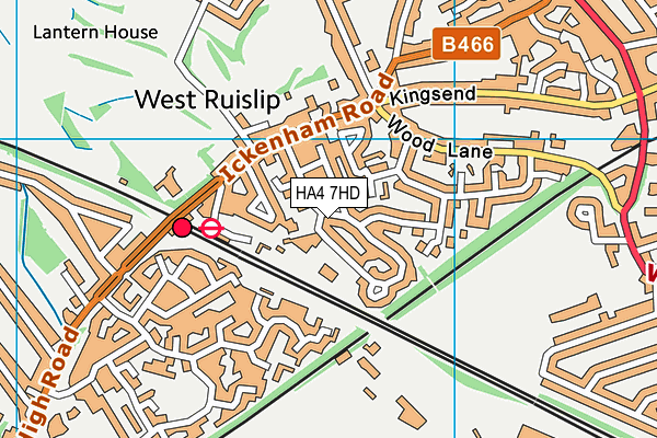 HA4 7HD map - OS VectorMap District (Ordnance Survey) HA4 7HD map - OS VectorMap District (Ordnance Survey)