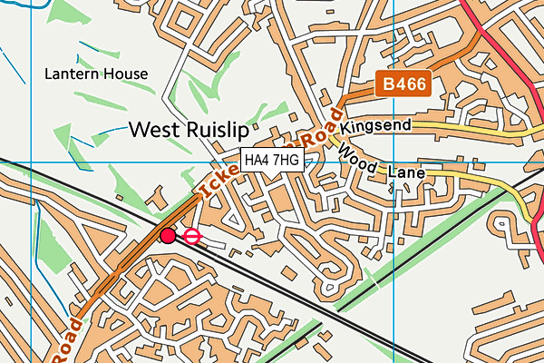 HA4 7HG map - OS VectorMap District (Ordnance Survey) HA4 7HG map - OS VectorMap District (Ordnance Survey)