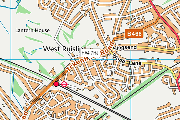 HA4 7HJ map - OS VectorMap District (Ordnance Survey) HA4 7HJ map - OS VectorMap District (Ordnance Survey)