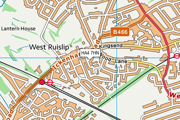 HA4 7HN map - OS VectorMap District (Ordnance Survey) HA4 7HN map - OS VectorMap District (Ordnance Survey)