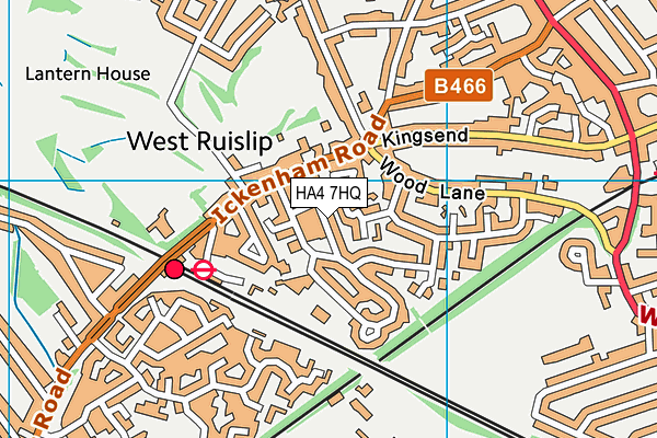 HA4 7HQ map - OS VectorMap District (Ordnance Survey) HA4 7HQ map - OS VectorMap District (Ordnance Survey)