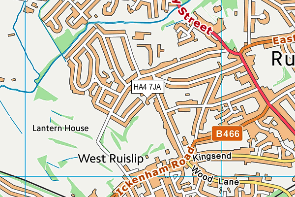 HA4 7JA map - OS VectorMap District (Ordnance Survey) HA4 7JA map - OS VectorMap District (Ordnance Survey)