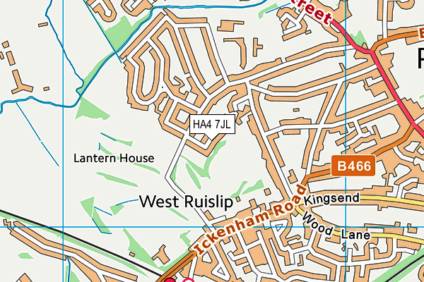 HA4 7JL map - OS VectorMap District (Ordnance Survey) HA4 7JL map - OS VectorMap District (Ordnance Survey)