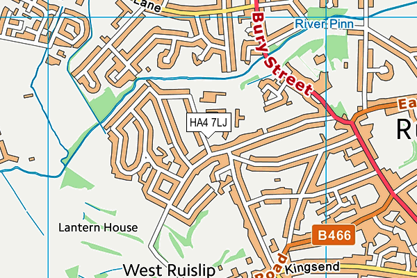 HA4 7LJ map - OS VectorMap District (Ordnance Survey) HA4 7LJ map - OS VectorMap District (Ordnance Survey)