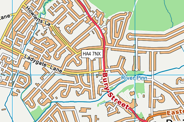 HA4 7NX map - OS VectorMap District (Ordnance Survey) HA4 7NX map - OS VectorMap District (Ordnance Survey)