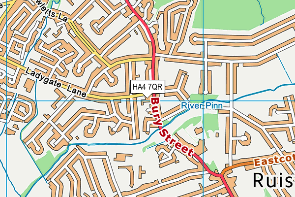 HA4 7QR map - OS VectorMap District (Ordnance Survey) HA4 7QR map - OS VectorMap District (Ordnance Survey)