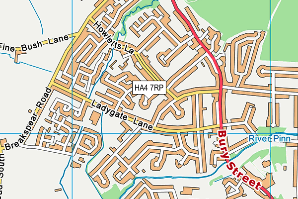 HA4 7RP map - OS VectorMap District (Ordnance Survey) HA4 7RP map - OS VectorMap District (Ordnance Survey)