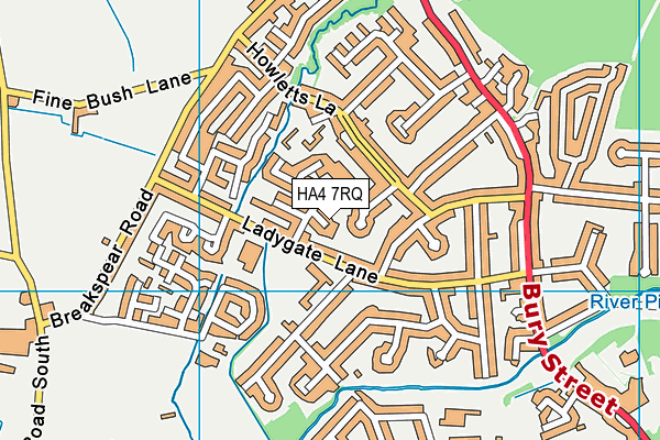 HA4 7RQ map - OS VectorMap District (Ordnance Survey) HA4 7RQ map - OS VectorMap District (Ordnance Survey)