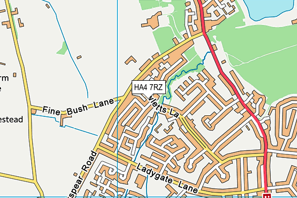 HA4 7RZ map - OS VectorMap District (Ordnance Survey) HA4 7RZ map - OS VectorMap District (Ordnance Survey)