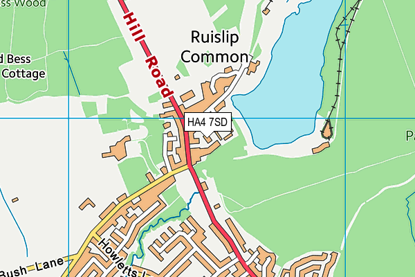 HA4 7SD map - OS VectorMap District (Ordnance Survey) HA4 7SD map - OS VectorMap District (Ordnance Survey)