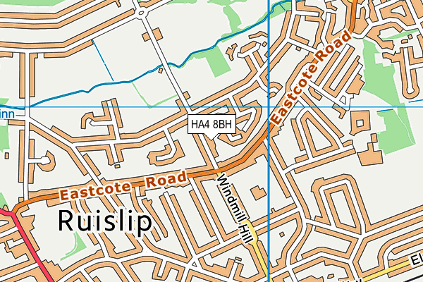 HA4 8BH map - OS VectorMap District (Ordnance Survey) HA4 8BH map - OS VectorMap District (Ordnance Survey)