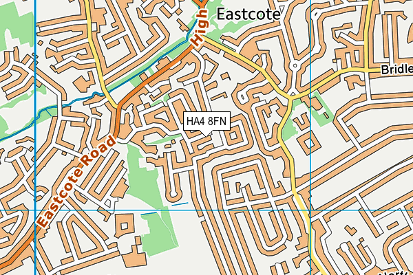 HA4 8FN map - OS VectorMap District (Ordnance Survey) HA4 8FN map - OS VectorMap District (Ordnance Survey)