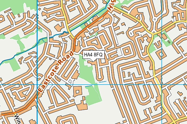 HA4 8FQ map - OS VectorMap District (Ordnance Survey) HA4 8FQ map - OS VectorMap District (Ordnance Survey)