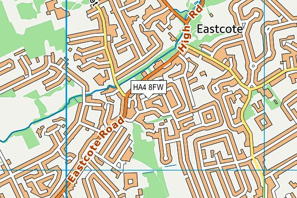 HA4 8FW map - OS VectorMap District (Ordnance Survey) HA4 8FW map - OS VectorMap District (Ordnance Survey)