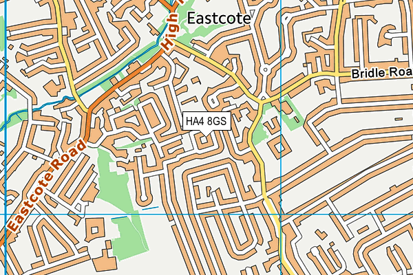 HA4 8GS map - OS VectorMap District (Ordnance Survey) HA4 8GS map - OS VectorMap District (Ordnance Survey)