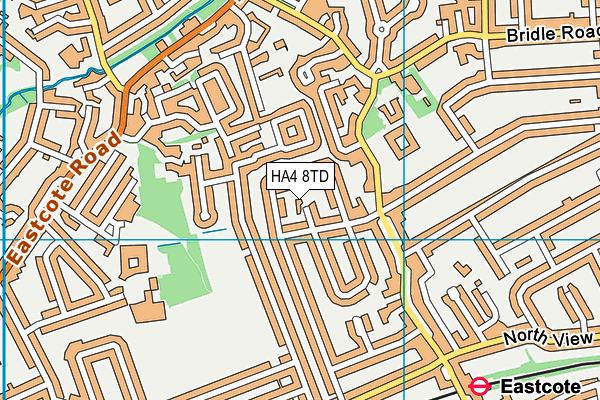 HA4 8TD map - OS VectorMap District (Ordnance Survey) HA4 8TD map - OS VectorMap District (Ordnance Survey)