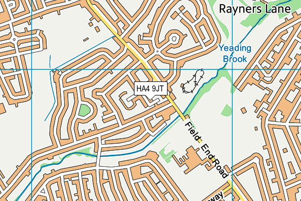 HA4 9JT map - OS VectorMap District (Ordnance Survey) HA4 9JT map - OS VectorMap District (Ordnance Survey)