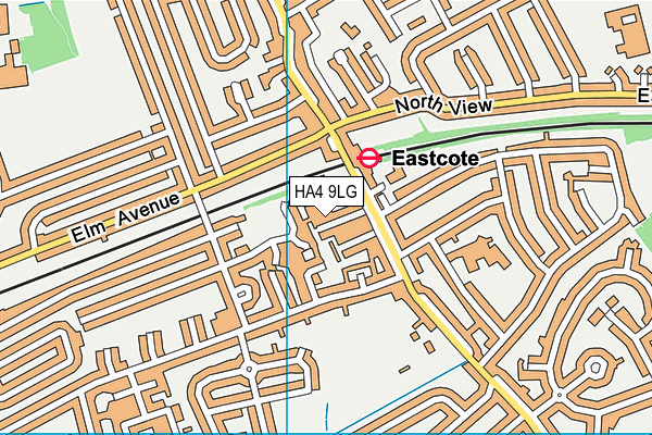 HA4 9LG map - OS VectorMap District (Ordnance Survey) HA4 9LG map - OS VectorMap District (Ordnance Survey)