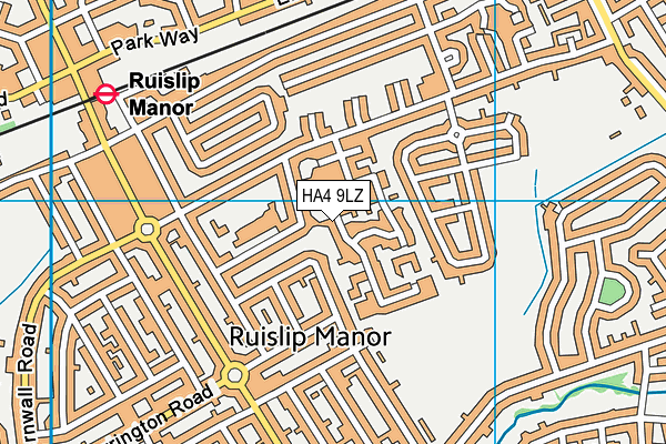 HA4 9LZ map - OS VectorMap District (Ordnance Survey) HA4 9LZ map - OS VectorMap District (Ordnance Survey)