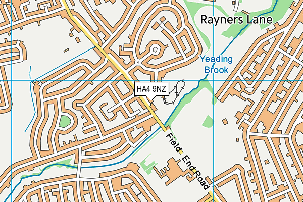 HA4 9NZ map - OS VectorMap District (Ordnance Survey) HA4 9NZ map - OS VectorMap District (Ordnance Survey)