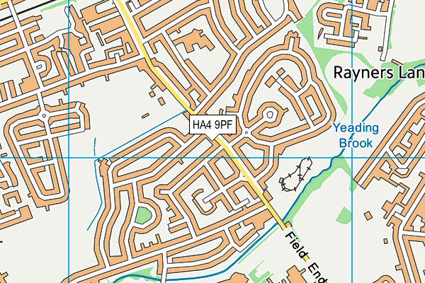 HA4 9PF map - OS VectorMap District (Ordnance Survey) HA4 9PF map - OS VectorMap District (Ordnance Survey)