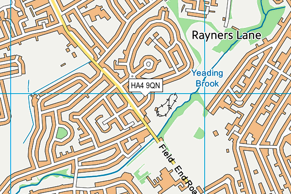 HA4 9QN map - OS VectorMap District (Ordnance Survey) HA4 9QN map - OS VectorMap District (Ordnance Survey)