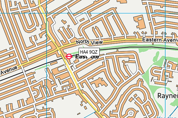 HA4 9QZ map - OS VectorMap District (Ordnance Survey) HA4 9QZ map - OS VectorMap District (Ordnance Survey)