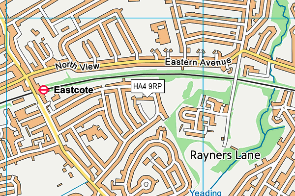 HA4 9RP map - OS VectorMap District (Ordnance Survey) HA4 9RP map - OS VectorMap District (Ordnance Survey)