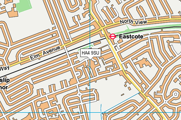 HA4 9SU map - OS VectorMap District (Ordnance Survey) HA4 9SU map - OS VectorMap District (Ordnance Survey)