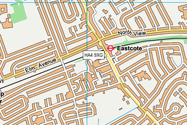 HA4 9XG map - OS VectorMap District (Ordnance Survey) HA4 9XG map - OS VectorMap District (Ordnance Survey)