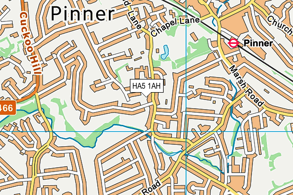 HA5 1AH map - OS VectorMap District (Ordnance Survey) HA5 1AH map - OS VectorMap District (Ordnance Survey)