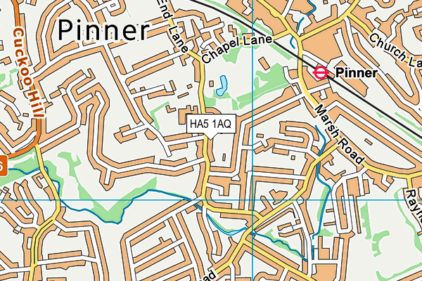 HA5 1AQ map - OS VectorMap District (Ordnance Survey) HA5 1AQ map - OS VectorMap District (Ordnance Survey)