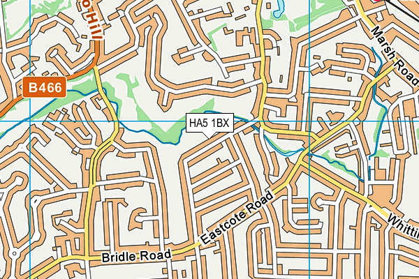 HA5 1BX map - OS VectorMap District (Ordnance Survey) HA5 1BX map - OS VectorMap District (Ordnance Survey)