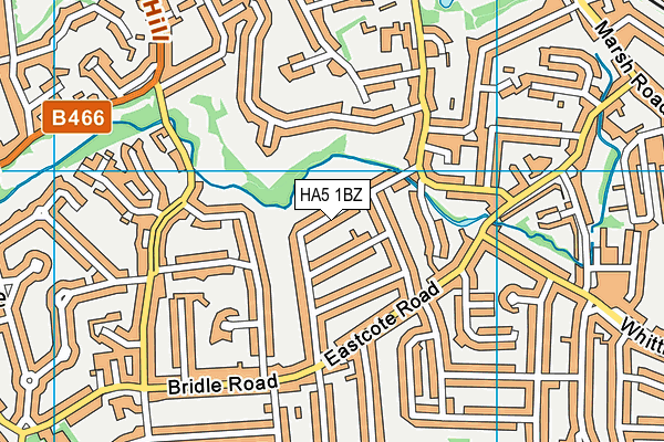 HA5 1BZ map - OS VectorMap District (Ordnance Survey) HA5 1BZ map - OS VectorMap District (Ordnance Survey)