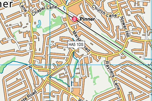 HA5 1DS map - OS VectorMap District (Ordnance Survey) HA5 1DS map - OS VectorMap District (Ordnance Survey)