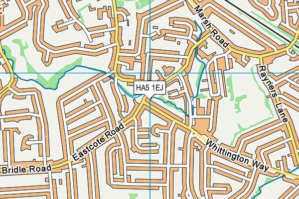 HA5 1EJ map - OS VectorMap District (Ordnance Survey) HA5 1EJ map - OS VectorMap District (Ordnance Survey)