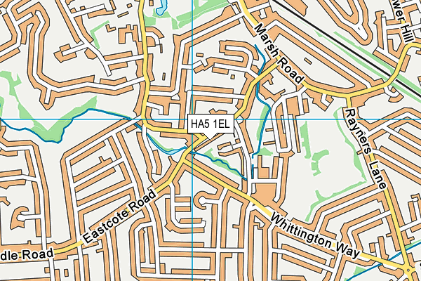 HA5 1EL map - OS VectorMap District (Ordnance Survey) HA5 1EL map - OS VectorMap District (Ordnance Survey)