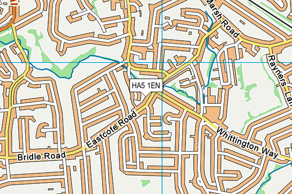 HA5 1EN map - OS VectorMap District (Ordnance Survey) HA5 1EN map - OS VectorMap District (Ordnance Survey)