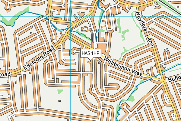 HA5 1HP map - OS VectorMap District (Ordnance Survey) HA5 1HP map - OS VectorMap District (Ordnance Survey)