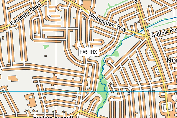 HA5 1HX map - OS VectorMap District (Ordnance Survey) HA5 1HX map - OS VectorMap District (Ordnance Survey)