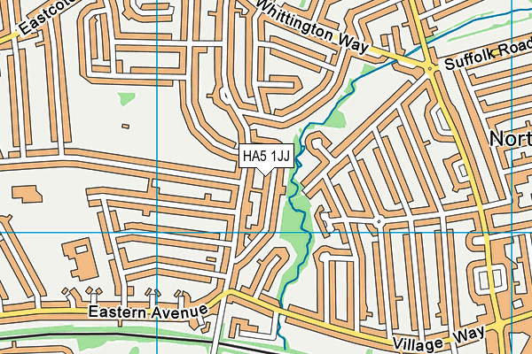 HA5 1JJ map - OS VectorMap District (Ordnance Survey) HA5 1JJ map - OS VectorMap District (Ordnance Survey)