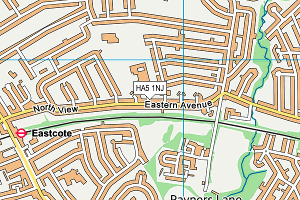 HA5 1NJ map - OS VectorMap District (Ordnance Survey)