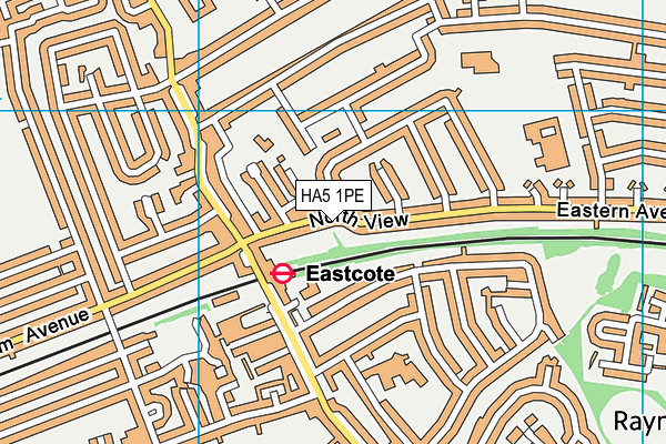 HA5 1PE map - OS VectorMap District (Ordnance Survey) HA5 1PE map - OS VectorMap District (Ordnance Survey)
