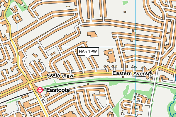 HA5 1PW map - OS VectorMap District (Ordnance Survey) HA5 1PW map - OS VectorMap District (Ordnance Survey)