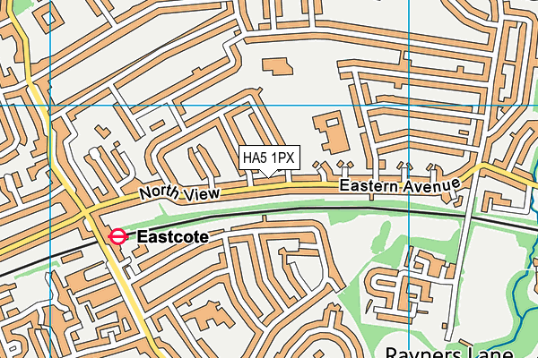 HA5 1PX map - OS VectorMap District (Ordnance Survey) HA5 1PX map - OS VectorMap District (Ordnance Survey)