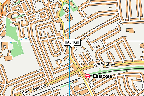 HA5 1QH map - OS VectorMap District (Ordnance Survey) HA5 1QH map - OS VectorMap District (Ordnance Survey)