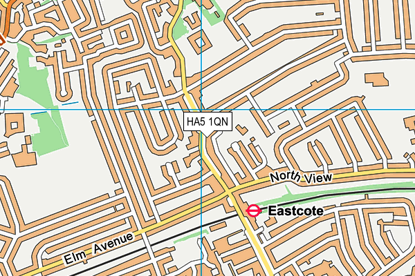 HA5 1QN map - OS VectorMap District (Ordnance Survey) HA5 1QN map - OS VectorMap District (Ordnance Survey)