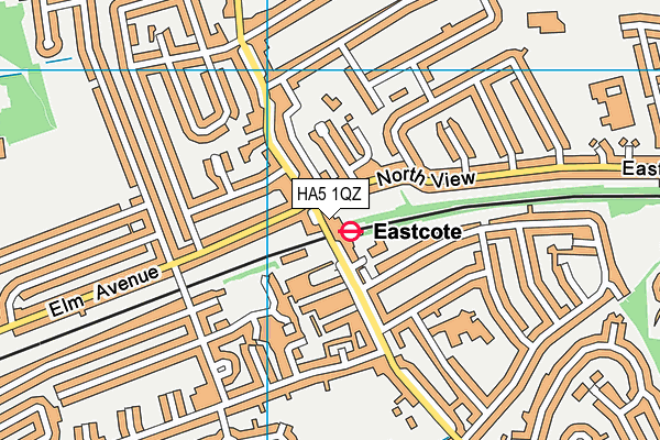 HA5 1QZ map - OS VectorMap District (Ordnance Survey)