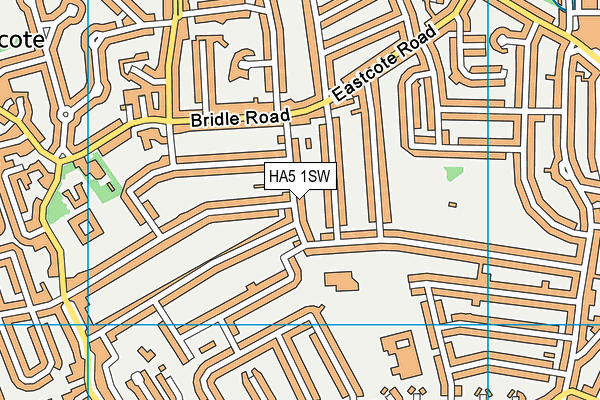 HA5 1SW map - OS VectorMap District (Ordnance Survey) HA5 1SW map - OS VectorMap District (Ordnance Survey)
