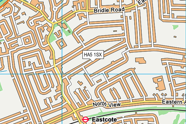 HA5 1SX map - OS VectorMap District (Ordnance Survey) HA5 1SX map - OS VectorMap District (Ordnance Survey)